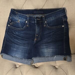 Rock & Republic Dark Blue Denim Cutoff Shorts